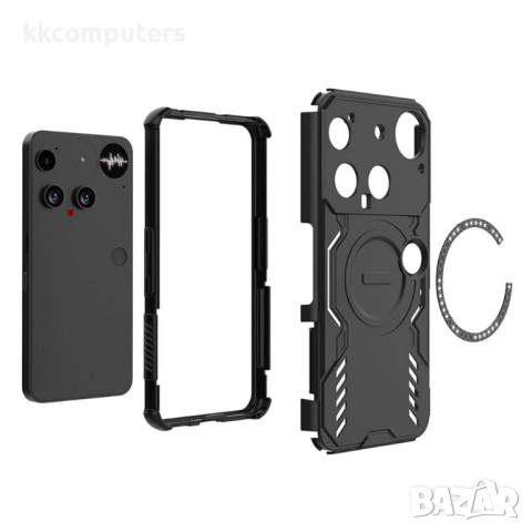 Butterfly Armor Магнитен калъф за Nothing Phone (3) 5G- PC + TPU, MagSafe, Охлаждащ дизайн, Вкл. Про, снимка 8 - Калъфи, кейсове - 52659453