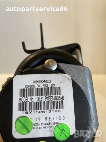 Колан предна лява седалка за Chrysler PT Cruiser 2.4 Convertible (2008) 606916000B, снимка 2 - Части - 54290501
