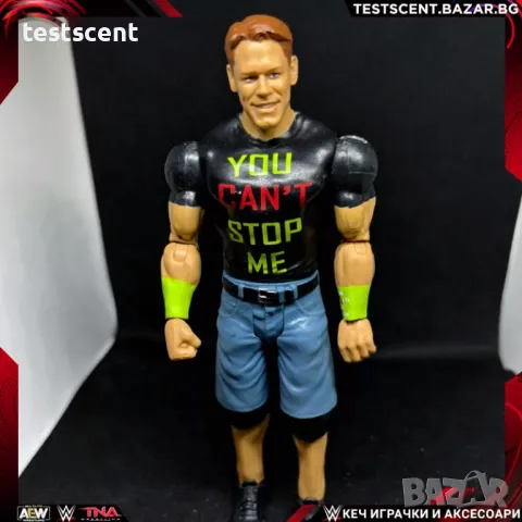 Екшън фигура WWE John Cena Figure You Can't Stop Me Basic Series Top Picks Black U CANT STOP ME игра, снимка 1 - Фигурки - 48202595