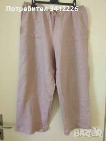 Дамски ленен  панталон XL /2XL, снимка 1 - Панталони - 45222608