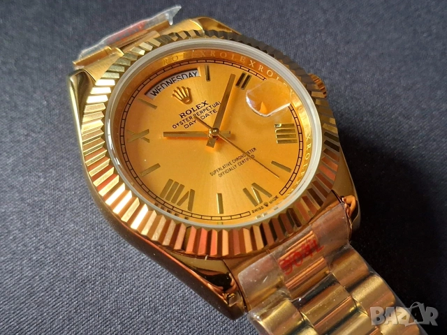 Rolex Day-Date Gold, снимка 3 - Мъжки - 53658557