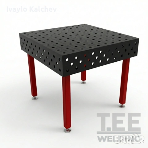 Заваръчна маса 1000×1000 мм (8 мм плот) | ЛИЗИНГ