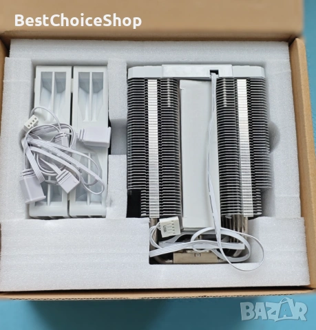 Thermalright Peerless Assassin 120 ARGB охладител за ЦПУ с два вентилатора – Бял, снимка 4 - Други - 53115267