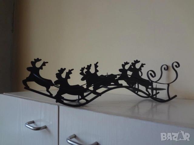 Нов метален свещник с еленчета от Виена, снимка 16 - Декорация за дома - 52794677