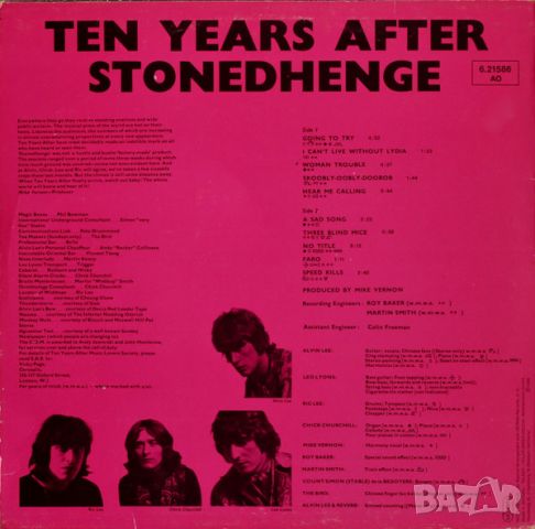 Грамофонни плочи Ten Years After – Stonedhenge, снимка 2 - Грамофонни плочи - 45306605