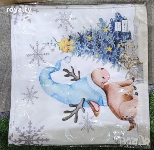 Коледни декоративни калъфки за възглавници – 7 уникални празнични дизайна, 45×45 см - 6бр в комплект, снимка 14 - Други стоки за дома - 52121831