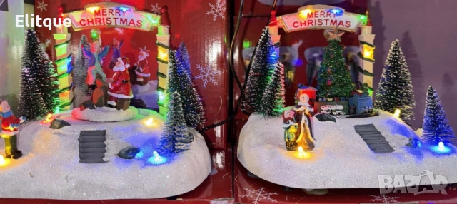 Магическа Коледна въртяща декорация със светлини, снимка 4 - Други стоки за дома - 52832228