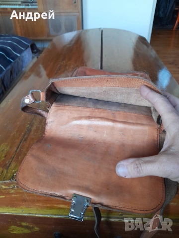 Стара кожена чанта #18, снимка 6 - Други ценни предмети - 53432454