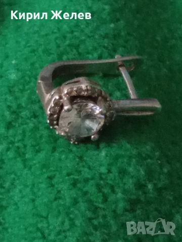СКЪПОЦЕННА СРЕБЪРНА ОБЕЦА РОДИРАНО СРЕБРО 925 АНГЛИЯ с ЮВЕЛИРНО ФАСЕТИРАНИ ЦИРКОНИ 34330, снимка 14 - Обеци - 50542259