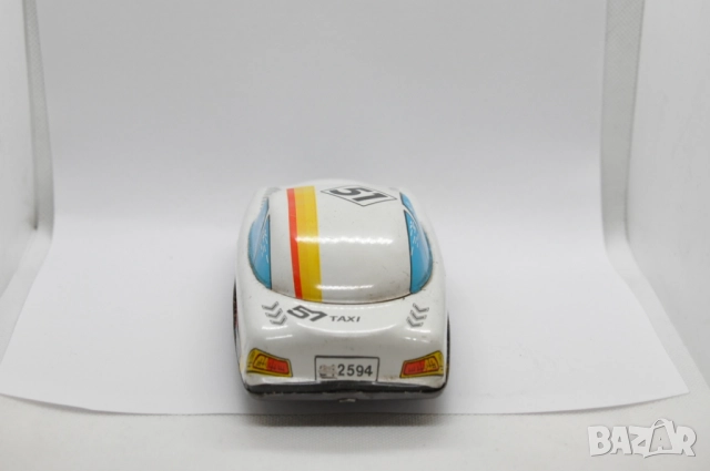 Метална стара ретро количка Taxi 51, снимка 4 - Колекции - 52384387