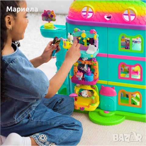 DREAMWORKS GABBY'S DOLLHOUSE - Комплект за игра на балкона Kuchis Juice Bar, снимка 5 - Други - 53888968