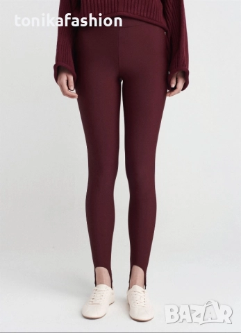 Клин ликра в цвят бордо , снимка 2 - Клинове - 52120339