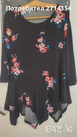 Туника с цветя , снимка 5 - Туники - 50004692