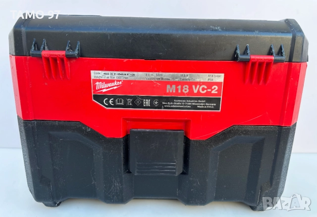 Milwaukee M18 VC-2 - Акумулаторна прахосмукачка 18V, снимка 5 - Други инструменти - 51789629