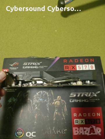 Asus Rog strix Radeon Rx 570 4GB, снимка 2 - Видеокарти - 52367543