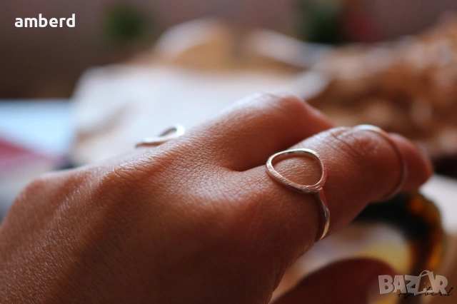 Уникален сребърен пръстен - модел R055, снимка 5 - Пръстени - 53556930