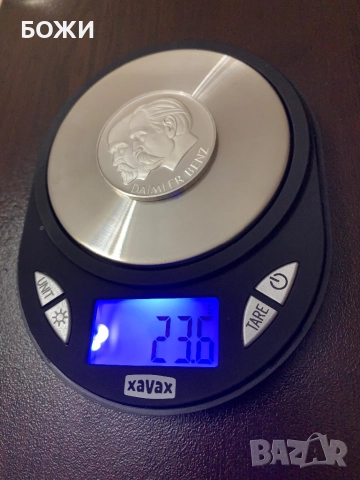 Сребърна моета Mercedes-Benz1886-Fine Silber 1000/000, снимка 2 - Нумизматика и бонистика - 51584741