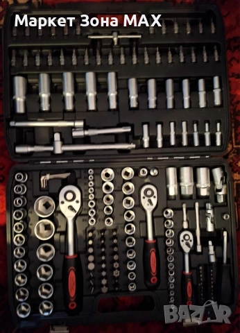 Куфар с инструменти Гедоре 172 части с 3 броя тресчотки, снимка 3 - Други инструменти - 52872098