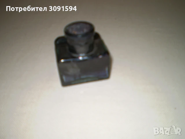 19 век малка стъклена мастилница , снимка 3 - Колекции - 50638013