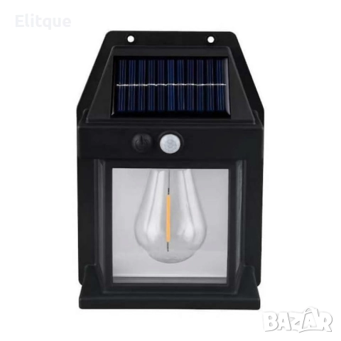 Стенна лампа с 1,2  или 3 LED крушки, сензор за движение и фотоволтаичен панел за външна употреба, в, снимка 16 - Други - 52852347