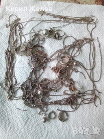 100 грама сребърни накити за поправка за реставрация за части или материал 25707, снимка 2 - Колиета, медальони, синджири - 53052831