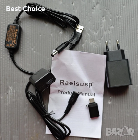 комплект за захранване CanonEOS с фалшива (dummy) батерия, снимка 2 - Батерии, зарядни - 52569622