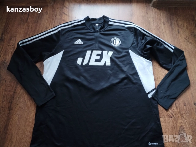 ADIDAS feyenoord 2020-21 track jacket - мъжка футболна блуза 2ХЛ , снимка 5 - Спортни дрехи, екипи - 52919195