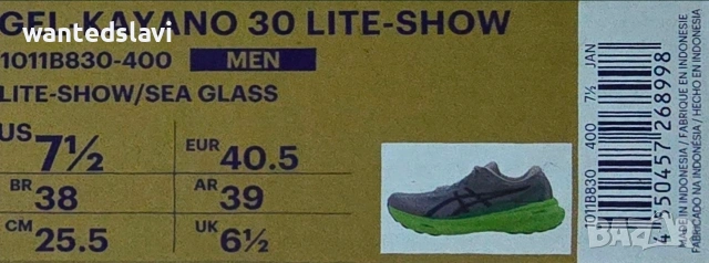 ASICS Обувки Gel - Kayano 30 Lite - Show, снимка 4 - Спортни обувки - 54164423