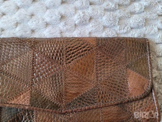 Дамска чанта клъч естествена кожа , снимка 2 - Чанти - 53679551