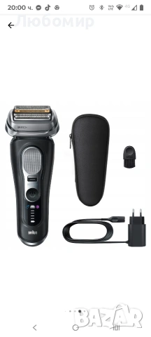 Електрическа самобръсначка Braun Shavers Series 9 Pro+ за мъже, мокро и сухо бръснене, 5+1 , снимка 15 - Електрически самобръсначки - 53205255
