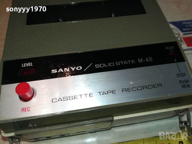 SANYO MODEL M-48 JAPAN-ВНОС SWISS 3105241109, снимка 8 - Радиокасетофони, транзистори - 45992156