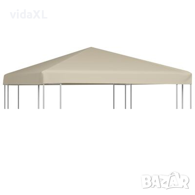 vidaXL Покрив за шатра, 310 г/м², 3x3 м, бежов（SKU:44778, снимка 1 - Градински мебели, декорация  - 44973738
