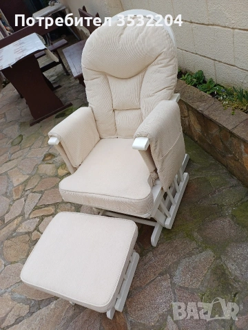 Люлеещ стол с табуретка, снимка 4 - Столове - 53691170