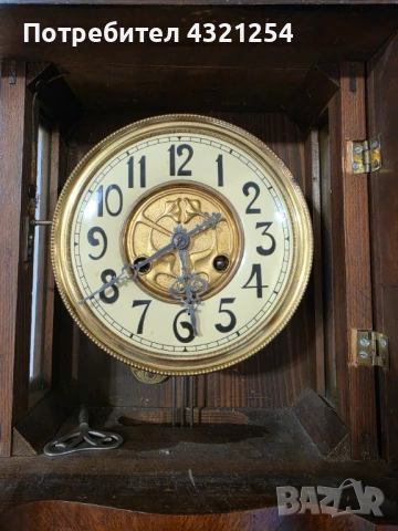 Стар немски стенен часовник, снимка 3 - Антикварни и старинни предмети - 54134373