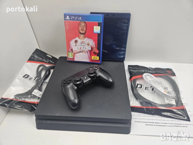 ХАКНАТ! +35 игри! PS4 Playstation 4 Slim Плейстейшън 4 500GB много игри комплект!