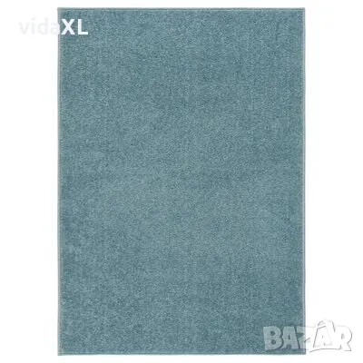 vidaXL Килим с къс косъм, 140x200 см, син(SKU:340348, снимка 1 - Килими - 47346015