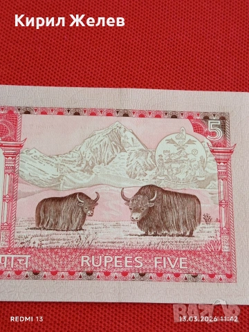 Банкнота НЕПАЛ много красива перфектно състояние непрегъвана за КОЛЕКЦИЯ ДЕКОРАЦИЯ 54017, снимка 6 - Нумизматика и бонистика - 53823911