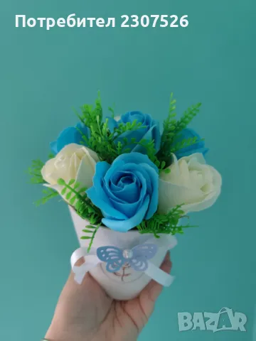 Букет, снимка 8 - Изкуствени цветя - 50191582