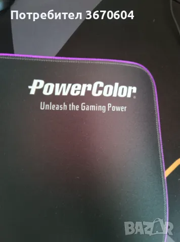 PowerColor Red Devil RGB Mouse Pad, снимка 3 - Клавиатури и мишки - 47451848