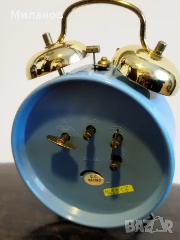 Стар механичен будилник, настолен часовник, снимка 6 - Антикварни и старинни предмети - 50076577