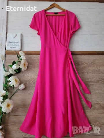 Розова лятна рокля, снимка 3 - Рокли - 51291168