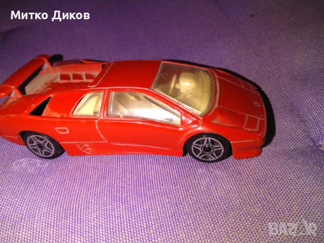 Винтидж малка метална количка 1/43 Burago Lamborghini Diablo, снимка 4 - Колекции - 46809511