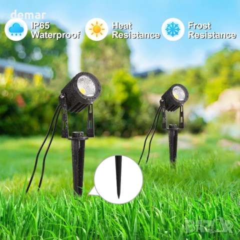 IRISECO 6 в 1 градински прожектори, алуминиеви нисковолтови LED, 21 метра, IP65, снимка 2 - Лед осветление - 51225284