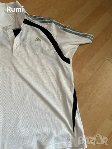 Оригинална мъжка бяла тениска Adidas CLIMALITE ! XL, снимка 5 - Тениски - 46942004