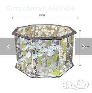 Ръчно изработена 3-Д LED нощна лампа с Рози, Направи си сам домашен декор, снимка 15 - Настолни лампи - 50813476