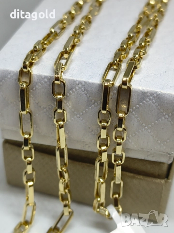 Нов 14К златен синджир 6.26 гр, 62 см, цена 1100 лв, снимка 2 - Колиета, медальони, синджири - 52708720