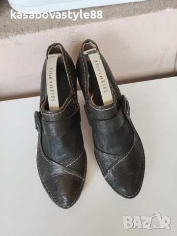 Елегантни Обувки Chocolate 38 Естествена кожа  н. , снимка 2 - Дамски обувки на ток - 53980752