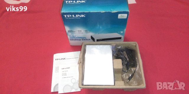 Суич TP-Link TL-SF1008D, 8 порта, снимка 2 - Суичове - 46788000