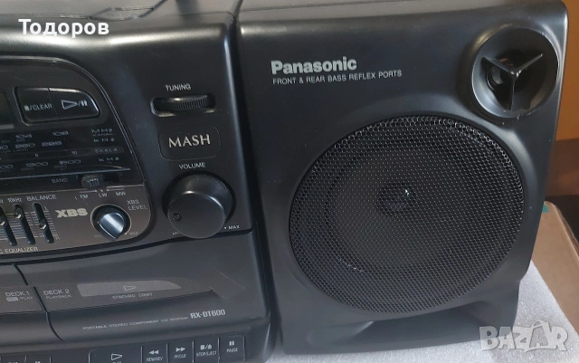 Panasonic RX-DT600 двукасетъчен радиокасетофон със CD плейър, снимка 5 - Радиокасетофони, транзистори - 54255555