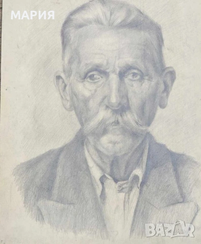 Оригинална рисунка на Васил Захариев – голям формат, подписана, снимка 2 - Антикварни и старинни предмети - 53569555